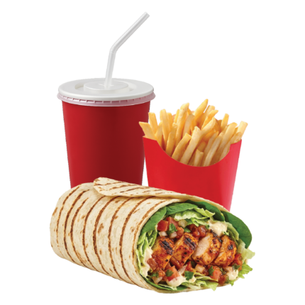 Grilled Peri Peri Wrap Meal